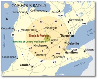 map of Southwestern Ontario